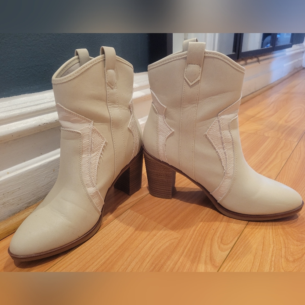 Altar'D State Simone Cowboy Ankle Boots Size 7 - Picture 4 of 11